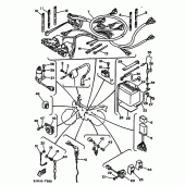 Схема вузла: Електроустаткування 1 Yamaha TW200