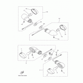 Схема узла: Поворотники Yamaha MT09/ MTN850 MT-09
