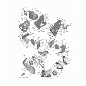 Схема вузла: Cowling 4 Yamaha XV1900 Star Venture