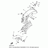 Схема вузла: Крило Yamaha XV250 Virago