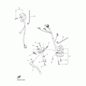 Схема вузла: Пульт управління рульовий та Важіль Yamaha FZ8 FZ8 FAZER (ABS)