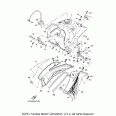 Схема вузла: Паливний бак Yamaha TTR125 TT-R125