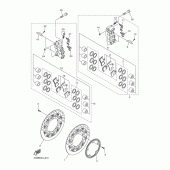 Схема вузла: Переднє гальмо Yamaha YZF-R1 R1