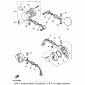 Схема узла: Поворотники Yamaha XV250 Route 66