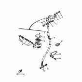 Схема вузла: Передній гальмівний циліндр Yamaha ST225 Bronco
