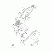 Схема вузла: Бічна кришка Yamaha TTR125 TT-R125