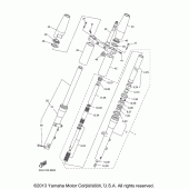 Схема узла: Вилка передней оси Yamaha XVS1100 V-Star Classic