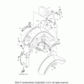 Схема узла: Крыло Yamaha XV1700 Road Star Silverado