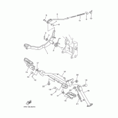 Схема вузла: Підножки і Підставка Yamaha TTR50 TT-R50