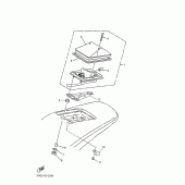 Схема вузла: Задній ліхтар (Стоп сигнал) Yamaha WR400F