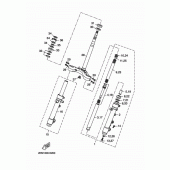 Схема вузла: Рульовий механізм Yamaha YP250 X-MAX