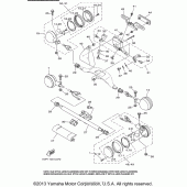 Схема вузла: Поворотники Yamaha XV1700 Road Star Silverado