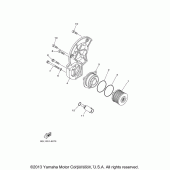 Схема вузла: Фільтр масляний Yamaha XVS1100 V-Star Custom