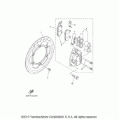 Схема вузла: Переднє гальмо Yamaha TT-R250 TT-R250