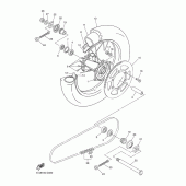 Схема вузла: Заднє колесо Yamaha WR250 WR250F
