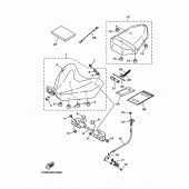 Схема вузла: Сиденье Yamaha MT07/ MTT690 MT-07