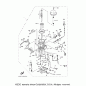 Схема узла: Карбюратор Yamaha XV1600 Midnight Star