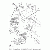 Схема вузла: Підніжки та підставка Yamaha XVS650 V-Star Classic