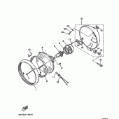 Схема узла: Опция (CHASSIS) Yamaha XV535 Virago
