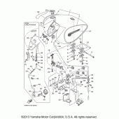 Схема узла: Топливный бак Yamaha XV1600 Road Star Silverado