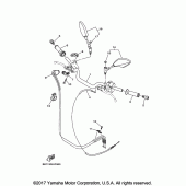 Схема узла: Руль и Тросики Yamaha FZ10/ MTN1000 FZ-10