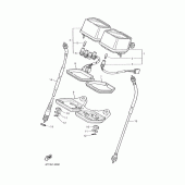 Схема вузла: Панель приладів Yamaha XT600 XT600