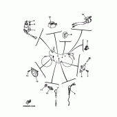Схема вузла: Електроустаткування 2 Yamaha TW125