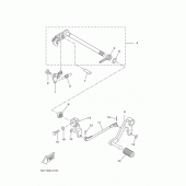 Схема узла: Вал переключения Yamaha YZF-R125