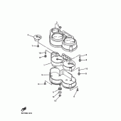 Схема узла: Панель приборов Yamaha FZS1000 FAZER