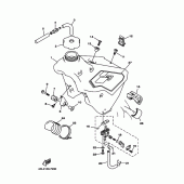 Схема узла: Топливный бак Yamaha YZ125