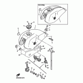 Схема узла: Топливный бак Yamaha XJR1300