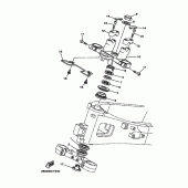 Схема вузла: Рульовий механізм Yamaha TDM900