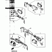 Схема узла: Alternate for flasher light Yamaha XJ600 SECA II