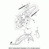 Схема узла: Крыло Yamaha YZ450F YZ450FX