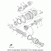 Схема узла: Промежуточная передача Yamaha XVZ1300 Venture Royale
