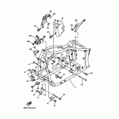 Схема узла: Рама Yamaha XVS650 Drag Star Silverado