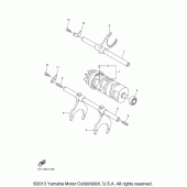 Схема узла: Копирный вал и Вилки Yamaha YZF-R1 R1S Limited Edition