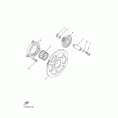 Схема вузла: Привід стартера Yamaha YZF-R1 R1