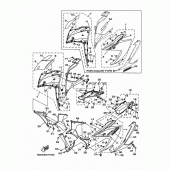 Схема узла: Облицовочные элементы 1 Yamaha YZF-R3