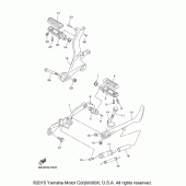 Схема вузла: Підніжка і підставка Yamaha XVS950 Bolt C-Spec