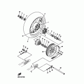 Схема вузла: Заднє колесо Yamaha XVS1300 Midnight Star