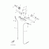 Схема вузла: Кермо та Тросики Yamaha YZF-R125