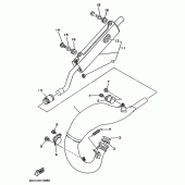 Схема узла: Выхлопная система Yamaha YZ125