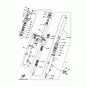 Схема узла: Рулевой механизм Yamaha YP400
