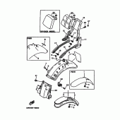 Схема узла: Крыло Yamaha XV1100 Virago Special