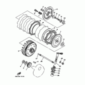 Схема вузла: Зчеплення Yamaha TTR230 TT-R230