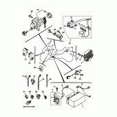 Схема вузла: Електричне обладнання 1-1 (5GM1,8) Yamaha YP250 Majesty