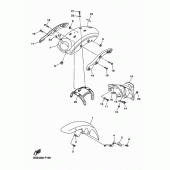 Схема вузла: Крило Yamaha XVS950 XV950 Racer