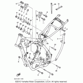 Схема узла: Рама Yamaha WR250 WR250Z