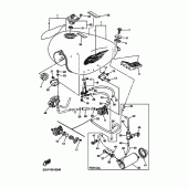Схема вузла: Паливний бак Yamaha XV250 V-Star